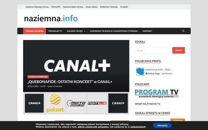 Screenshot of naziemna.info