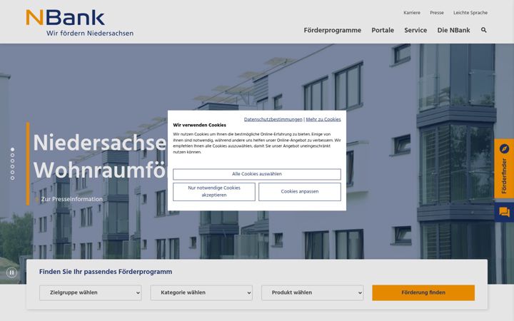 Screenshot of nbank.de