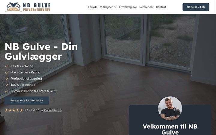 Screenshot ta' nbgulve.dk