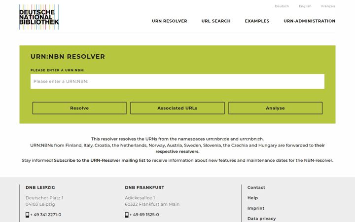 Screenshot of nbn-resolving.org