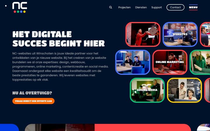 Screenshot of nc-websites.nl