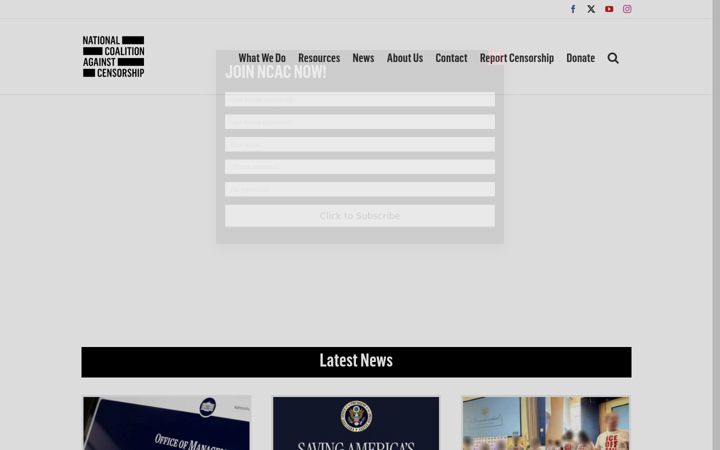 Screenshot of ncac.org