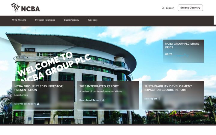 Screenshot of ncbagroup.com