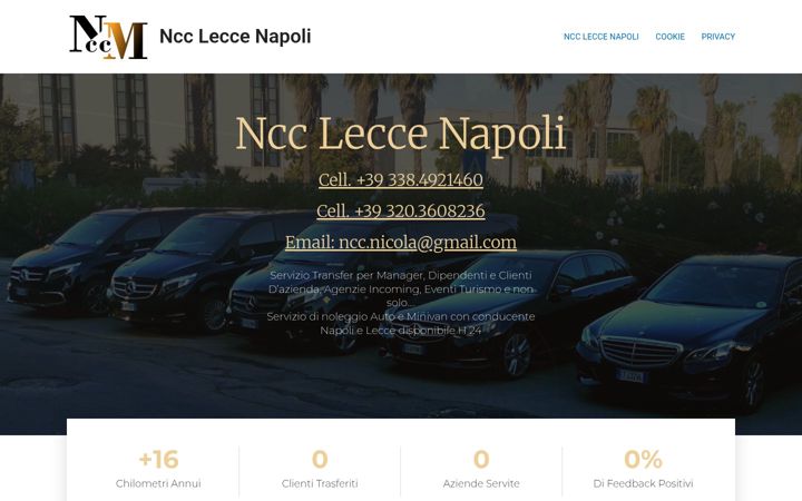 Screenshot stránky nccleccenapoli.it