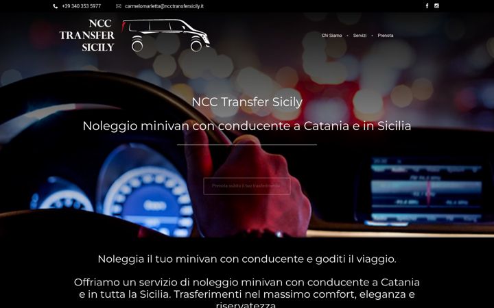 Captura de pantalla de ncctransfersicily.it