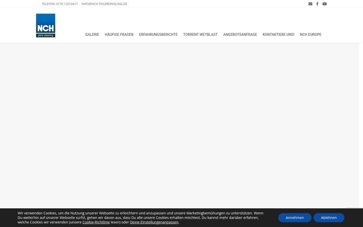 Ekrano kopija nch-teilereinigung.de