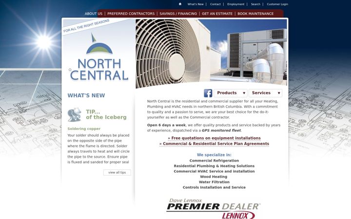 Screenshot of nch.ca
