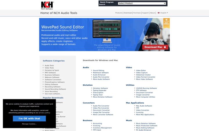 Screenshot di nch.com.au