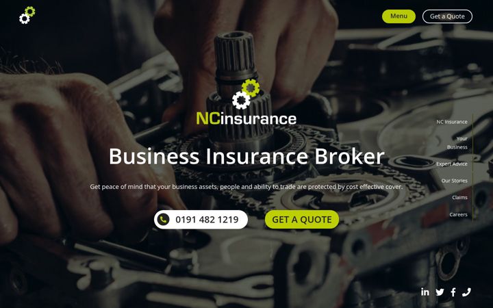 Captura de ecrã de ncinsurance.co.uk