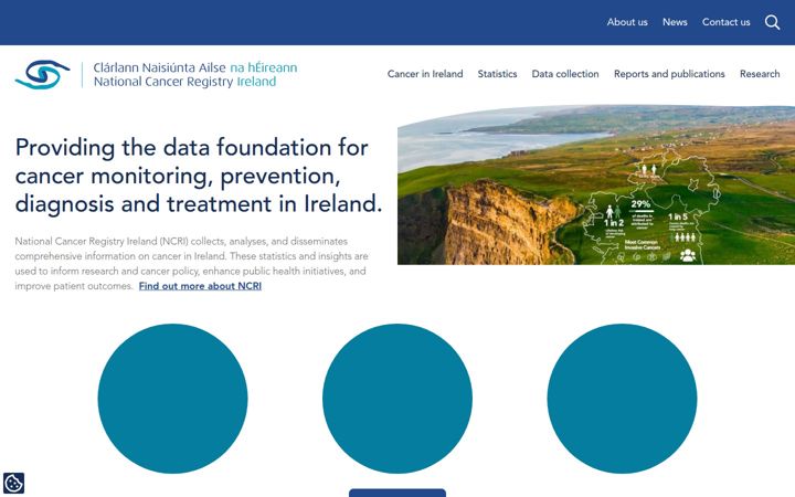 Screenshot of ncri.ie