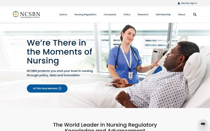 Screenshot of ncsbn.org