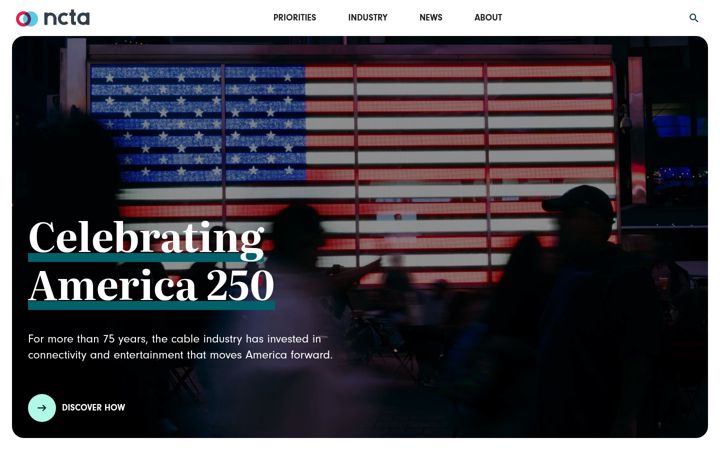 Screenshot of ncta.com
