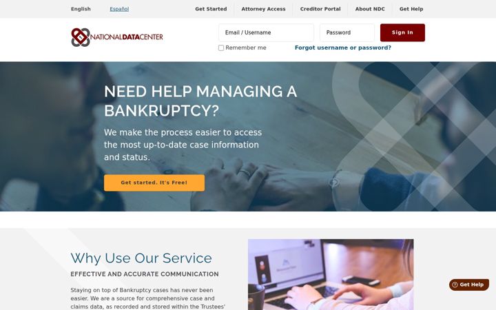 Screenshot of ndc.org