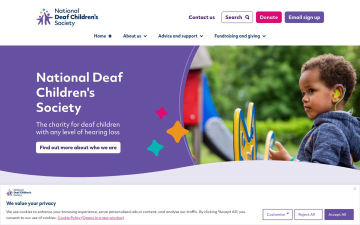 Screenshot of ndcs.org.uk