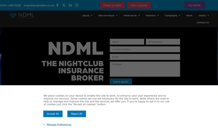 Screenshot ta' ndml.co.uk