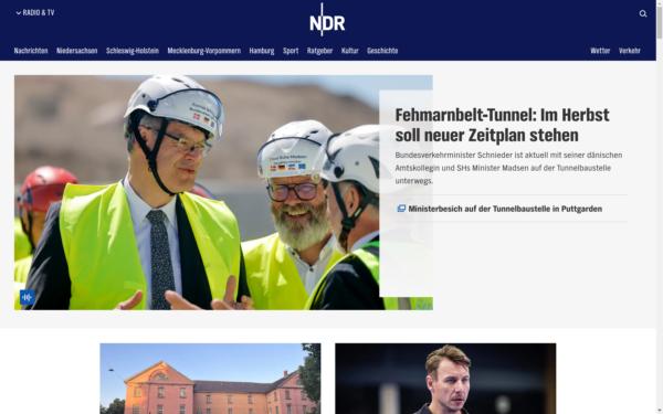 Screenshot of ndr.de