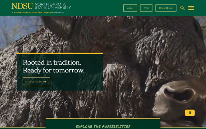 Screenshot di ndsu.edu
