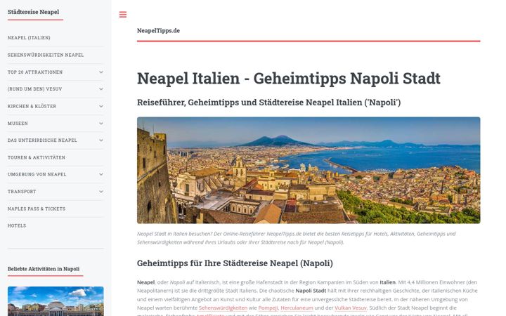 Screenshot of neapeltipps.de