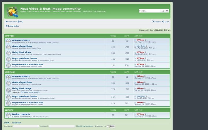 Screenshot of neatvideo.net