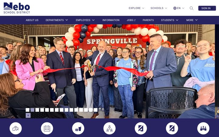 Screenshot of nebo.edu