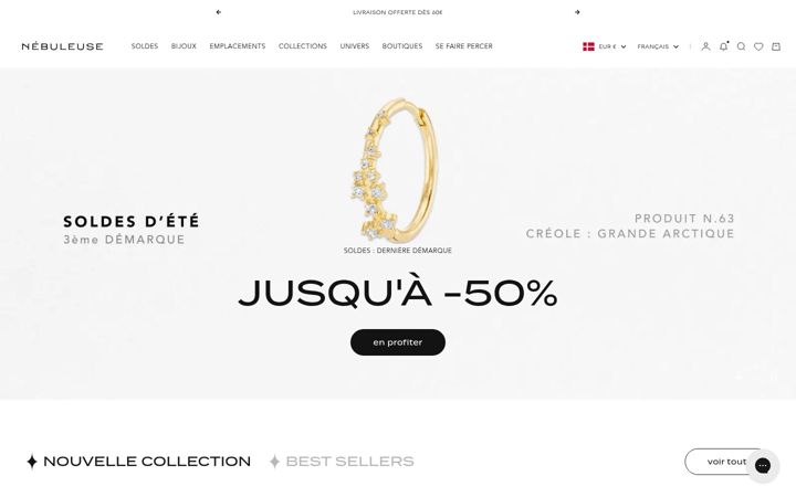Screenshot of nebuleusebijoux.com