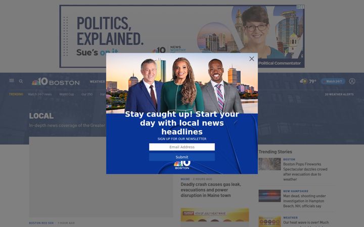 Screenshot of necn.com