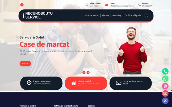 Ekraanipilt saidist necunoscutuservice.ro