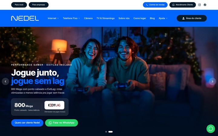Screenshot of nedel.com.br