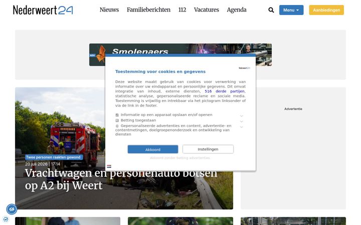 Screenshot of nederweert24.nl