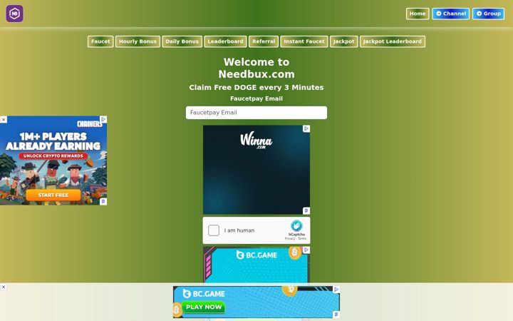 Screenshot of needbux.com