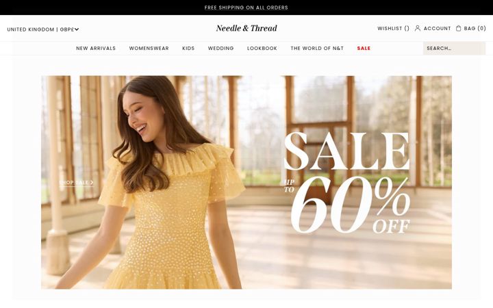 Screenshot of needleandthread.com