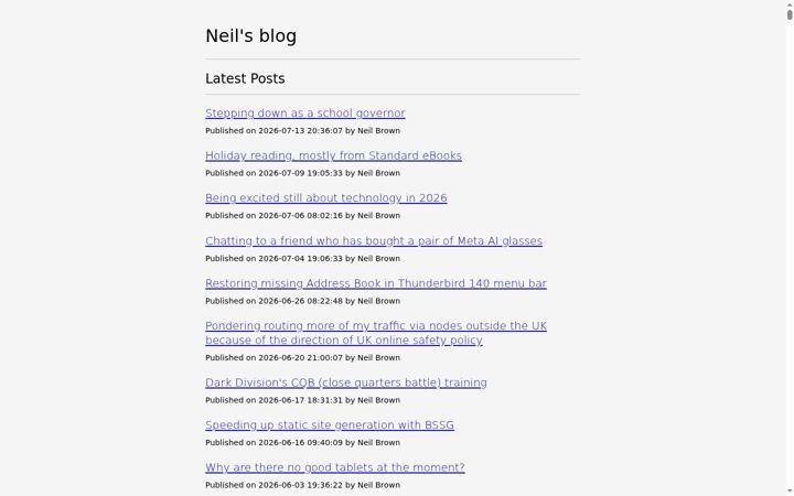 Screenshot of neilzone.co.uk