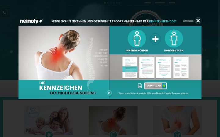 Screenshot of neinofy.com