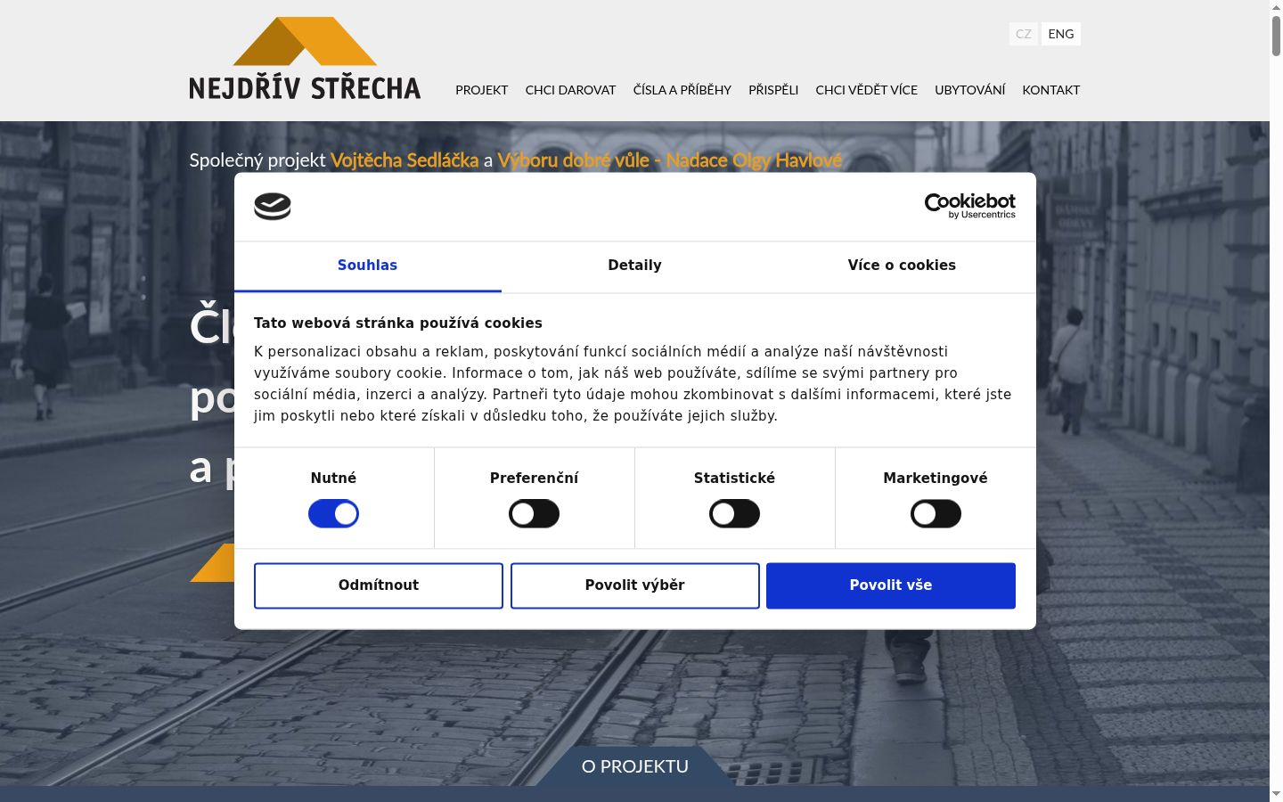 Sutikimo reklamjuostės, rodytos prieš bet kokią sąveiką, ekrano kopija