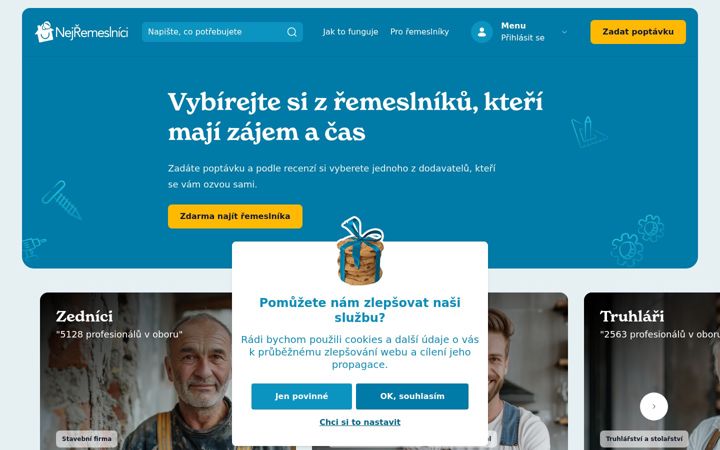 Screenshot of nejremeslnici.cz