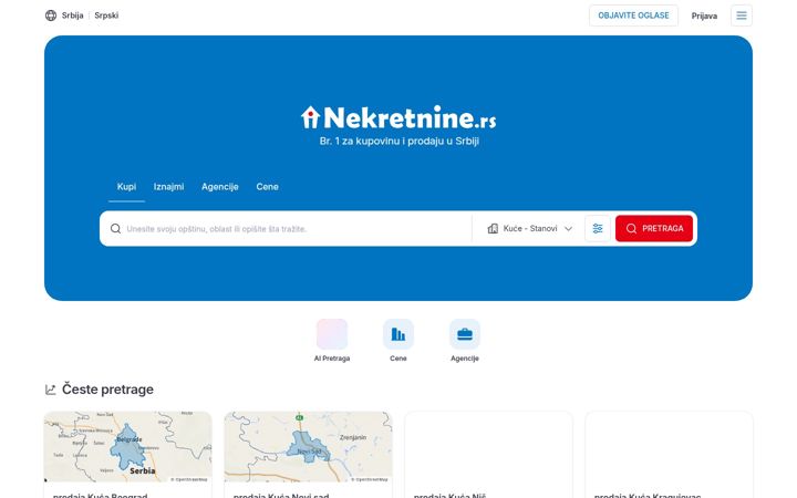 Screenshot of nekretnine.rs