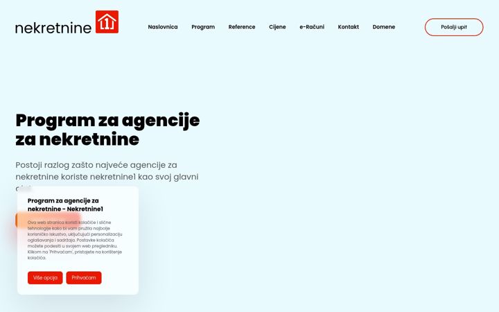Screenshot of nekretnine1.hr