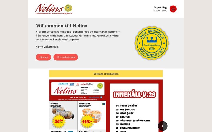 Screenshot of nelins.se