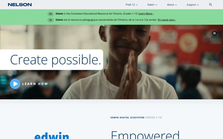 Screenshot of nelson.com
