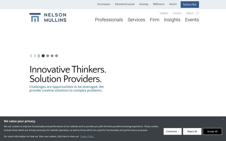 Screenshot of nelsonmullins.com