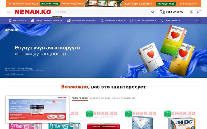 Screenshot of neman.kg