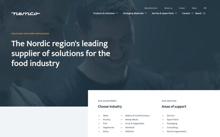 Screenshot of nemco.eu