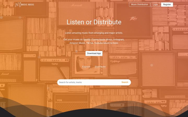 Screenshot of nemusic.rocks