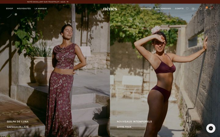 Screenshot of nenes-paris.com