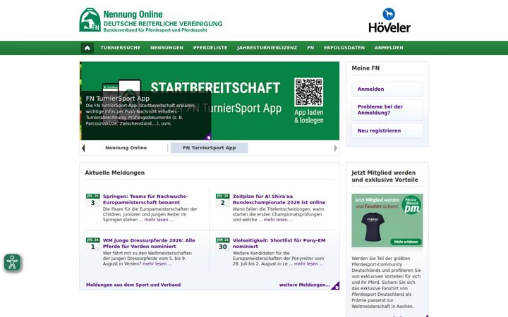 Screenshot of nennung-online.de