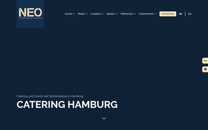 Screenshot of neo-catering.de