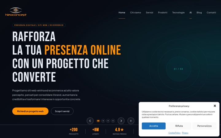Screenshot of neoconcept.it