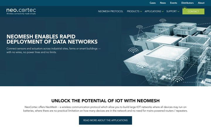Captura de pantalla de neocortec.com