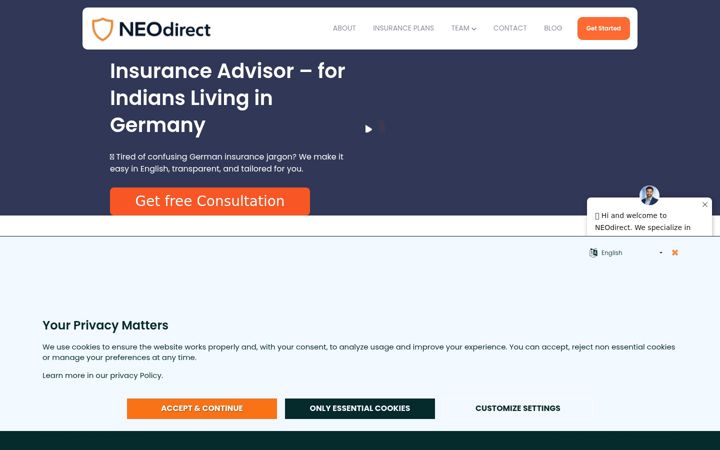 Posnetek zaslona neodirect.de