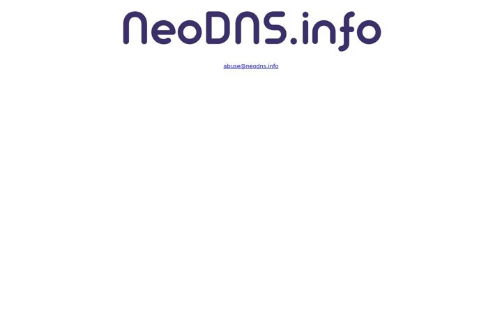 Screenshot of neodns.info